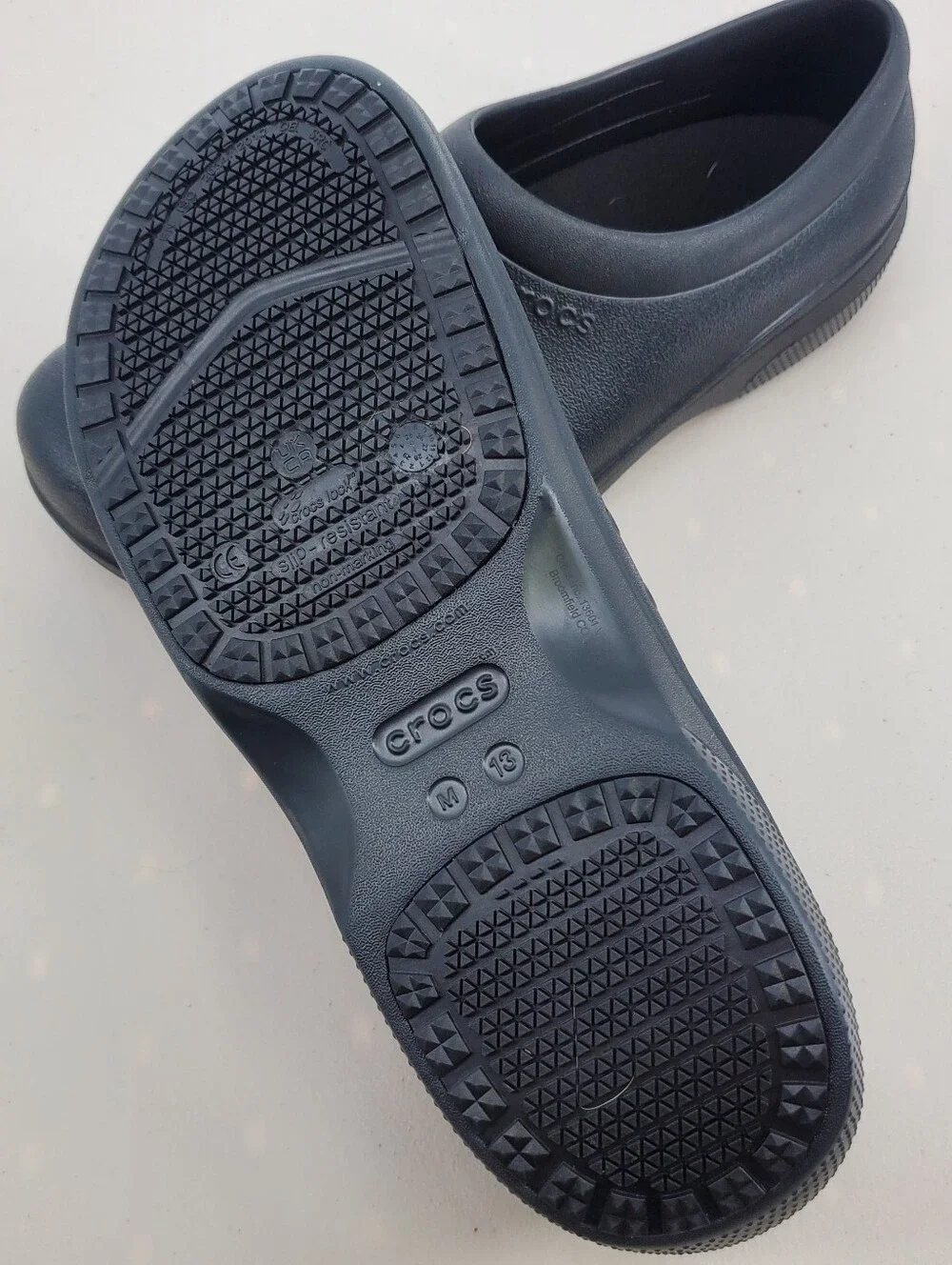 Crocs On The Clock Work Slip In - Mens Size 13